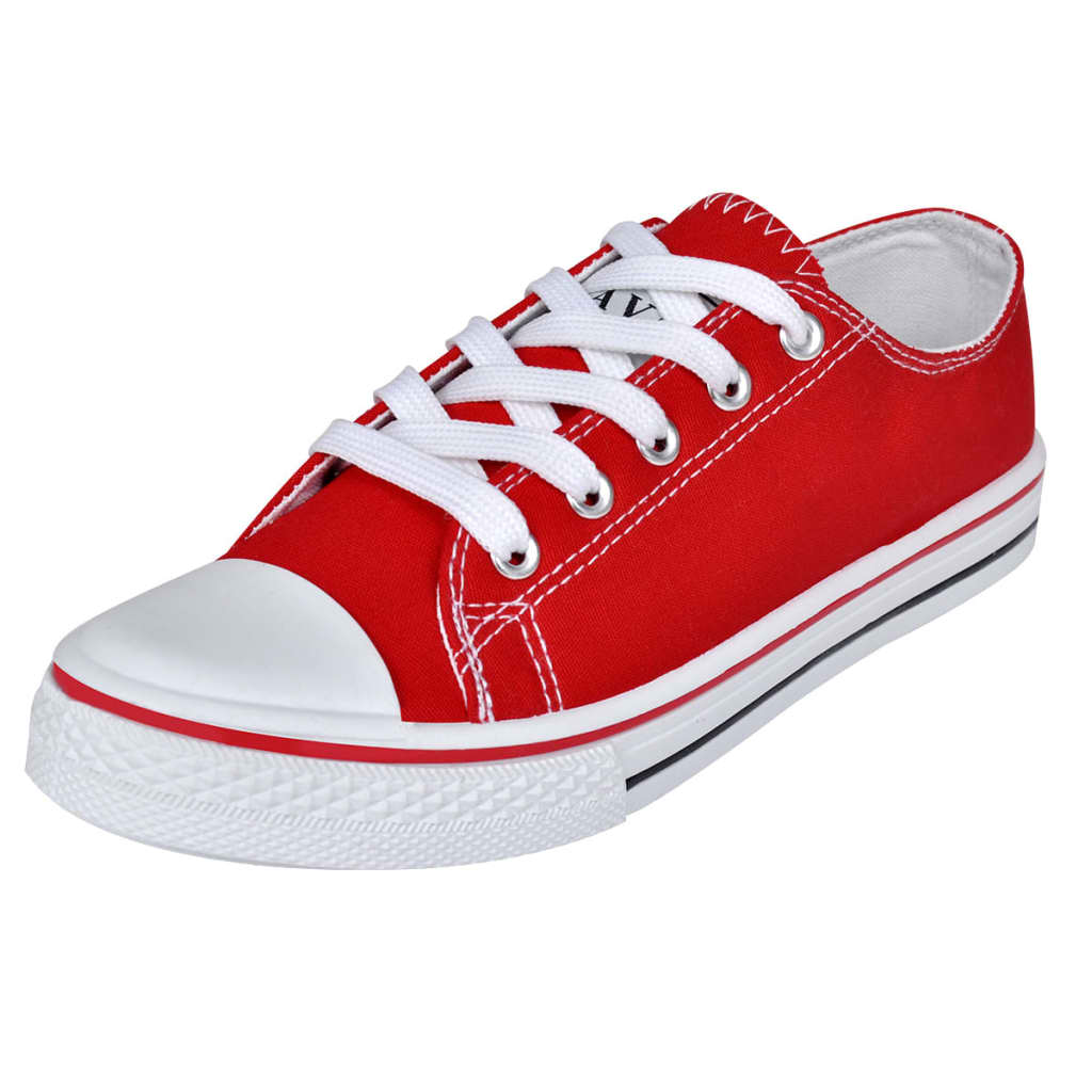 Klassieke lage dames sneakers rood (maat 38) Klassieke lage dames sneakers rood (maat 38)