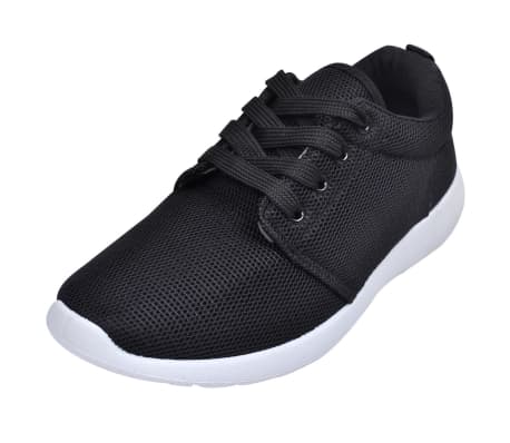 Chaussures de running femme à lacets noires taille 37