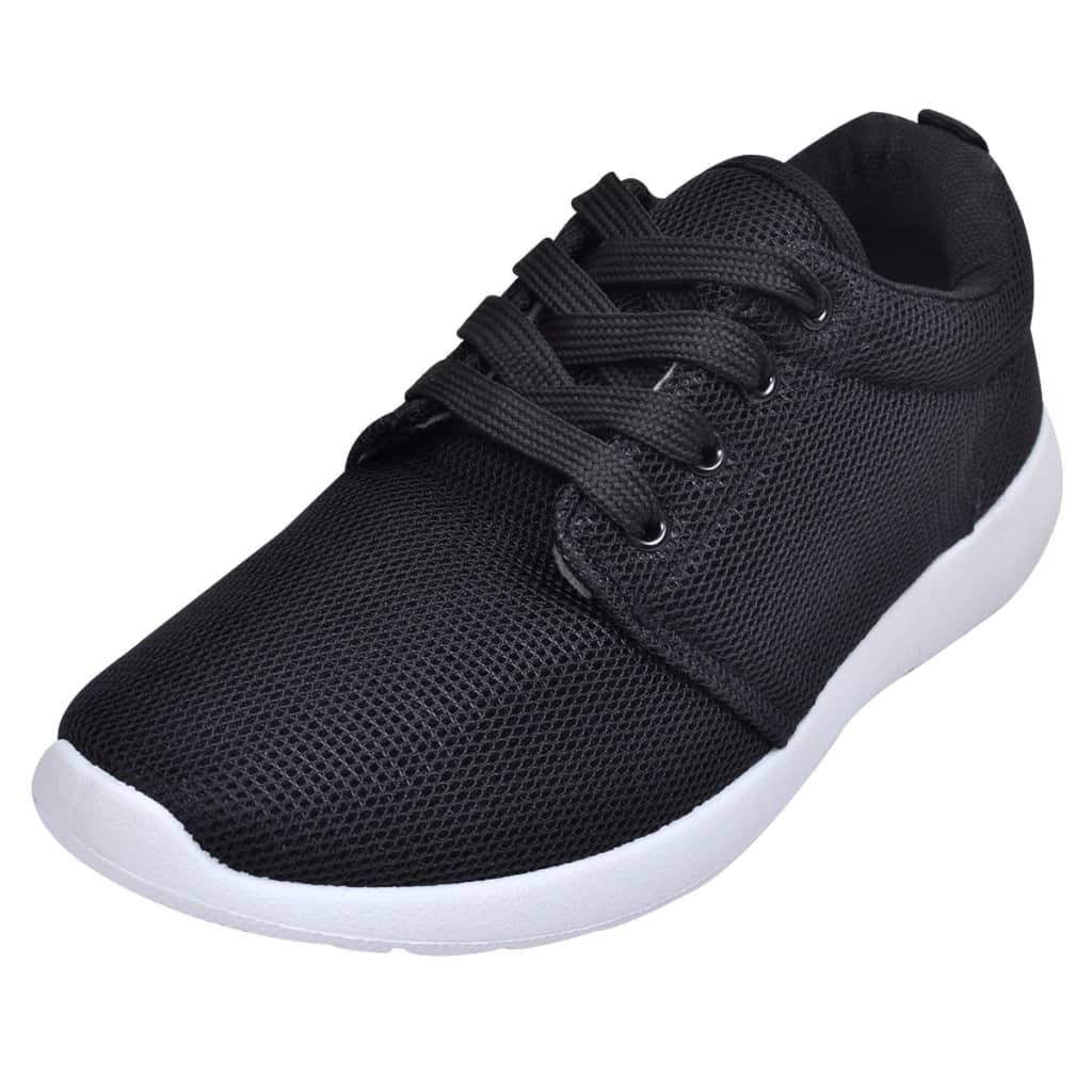 Chaussures de running femme à lacets noires taille 40