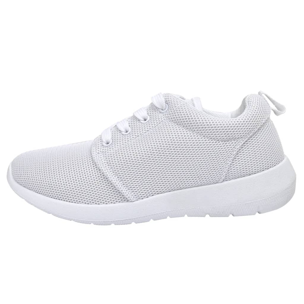 130536 Women’s Lace-up Running Trainer White Size 36