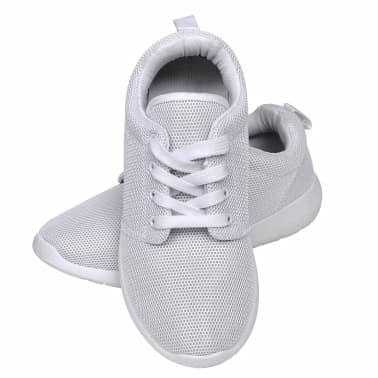 Sapatilhas de corrida com cordões p/ mulher branco tamanho 36[4/5]