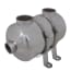  vidaXL Medence hőcserélő 292 x 134 mm 28 kW termék 2. képe