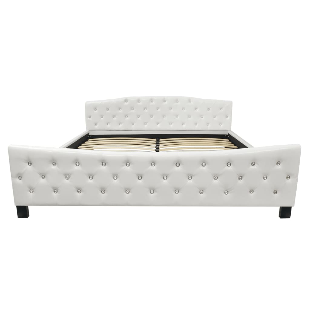 

vidaXL Bed met matras kunstleer wit 180x200 cm