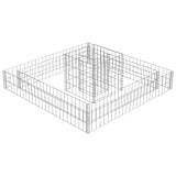 vidaXL Gabion Planter Galvanised Steel 120x120x20