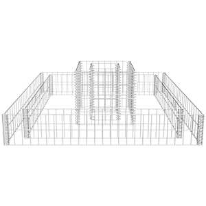 Gabionový truhlík pozinkovaná ocel 120 x 120 x 20 cm - obrázek 5