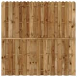 Panneau de clôture en bois avec planches intercalées