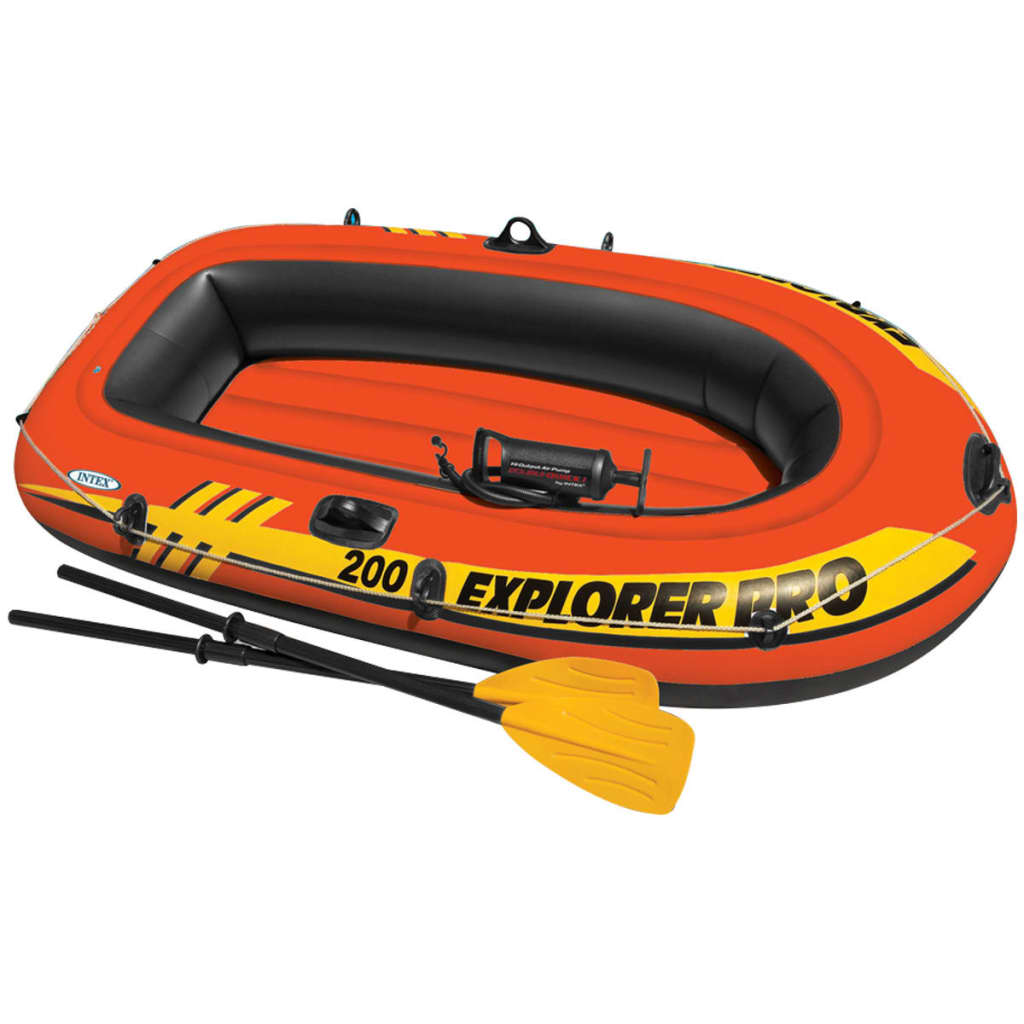 Intex Explorer Pro 200 Set Aufblasbares Boot mit Ruder und Pumpe 58357NP