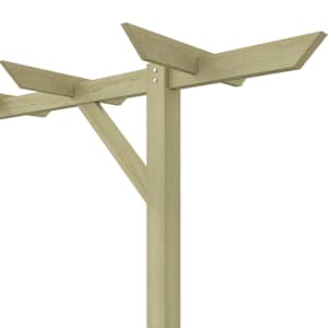 Zahradní pergola 205 x 40 x 203 cm dřevo - obrázek 8