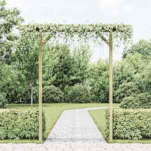 Vrtna pergola 205x40x203 cm lesena