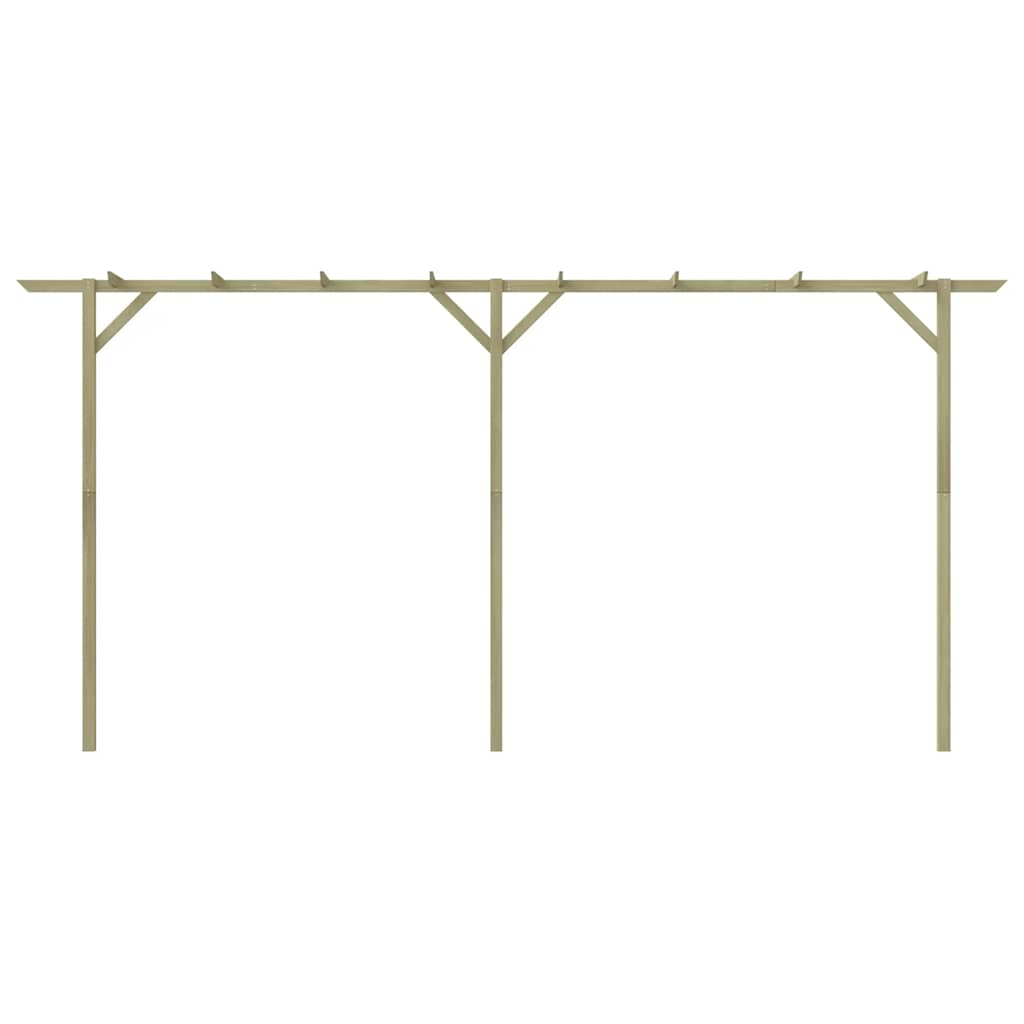 fa kerti pergola 400 x 40 x 205 cm