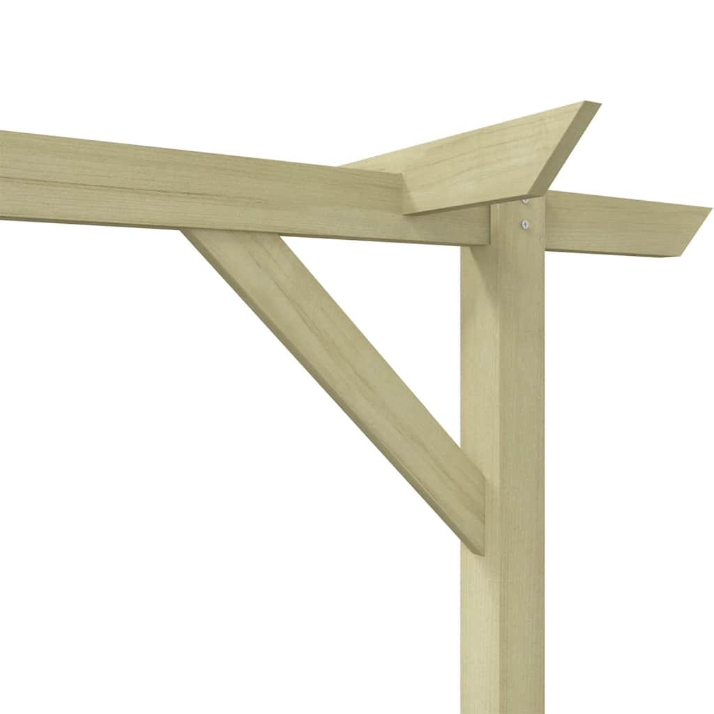 fa kerti pergola 400 x 40 x 205 cm