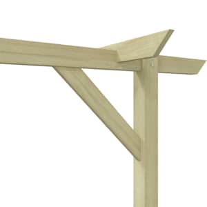 Zahradní pergola 410 x 40 x 203 cm dřevo - obrázek 8