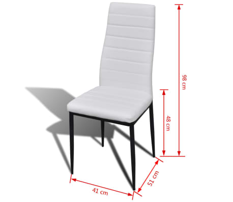 Shop hvid spisestue sæt med 6 pcs stole med 1 glass bord (271478 ... 70 køkken