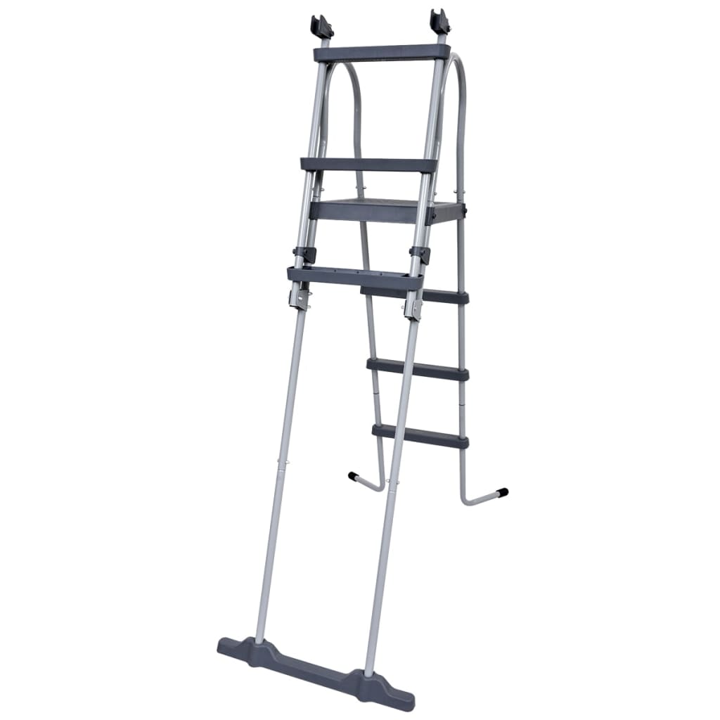 Jilong Steel Frame Pool Safety Ladder Non-slip Steps 4 ft