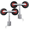vidaXL paadi j&auml;relk&auml;ru kahe rullikuga v&ouml;&ouml;ritugi, 2 tk, 59-84 cm
