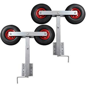 vidaXL paadi j&auml;relk&auml;ru kahe rullikuga v&ouml;&ouml;ritugi, 2 tk, 59-84 cm