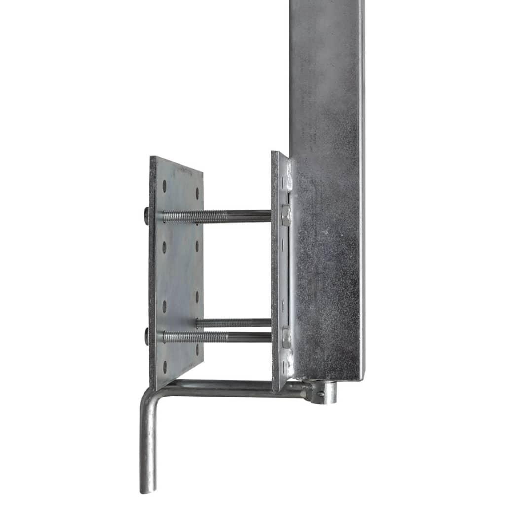 

vidaXL Stalen frame ondersteuning voor de boot aanhanger 63-88 cm (set van 2)