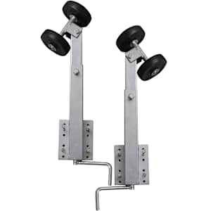 vidaXL paadi j&auml;relk&auml;ru kahe rullikuga tugi, 2 tk, 59-84 cm