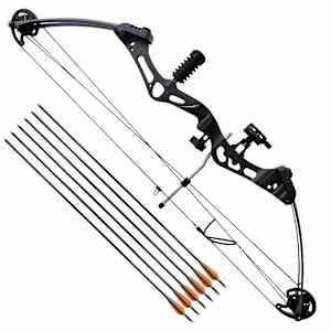 Sestavljen lok za odrasle s pripomočki in puščice iz steklenih vlaken