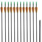 12 db standard reflex íj üvegszálas nyílvesszők 30" 0,6 cm