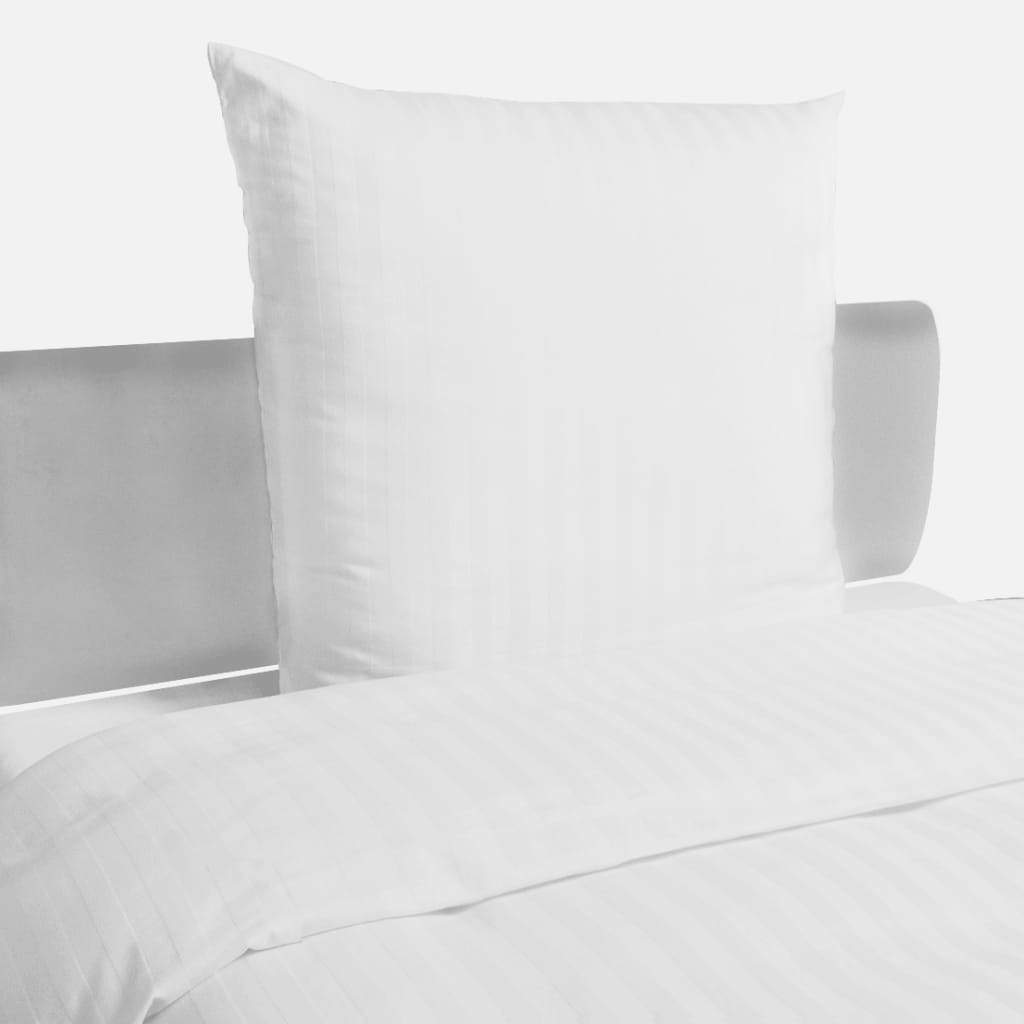 vidaXL Παπλωματοθήκη & Μαξιλαροθήκη 5 Σετ Ριγέ 155×220/80×80 εκ. Βαμβακοσατέν