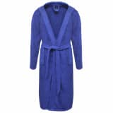 Roupão turco unissexo, 100% algodão 500 g/m², tamanho XL, azul