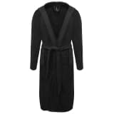 vidaXL Halat baie unisex Terry, bumbac 100%, M, 500 g/m², negru