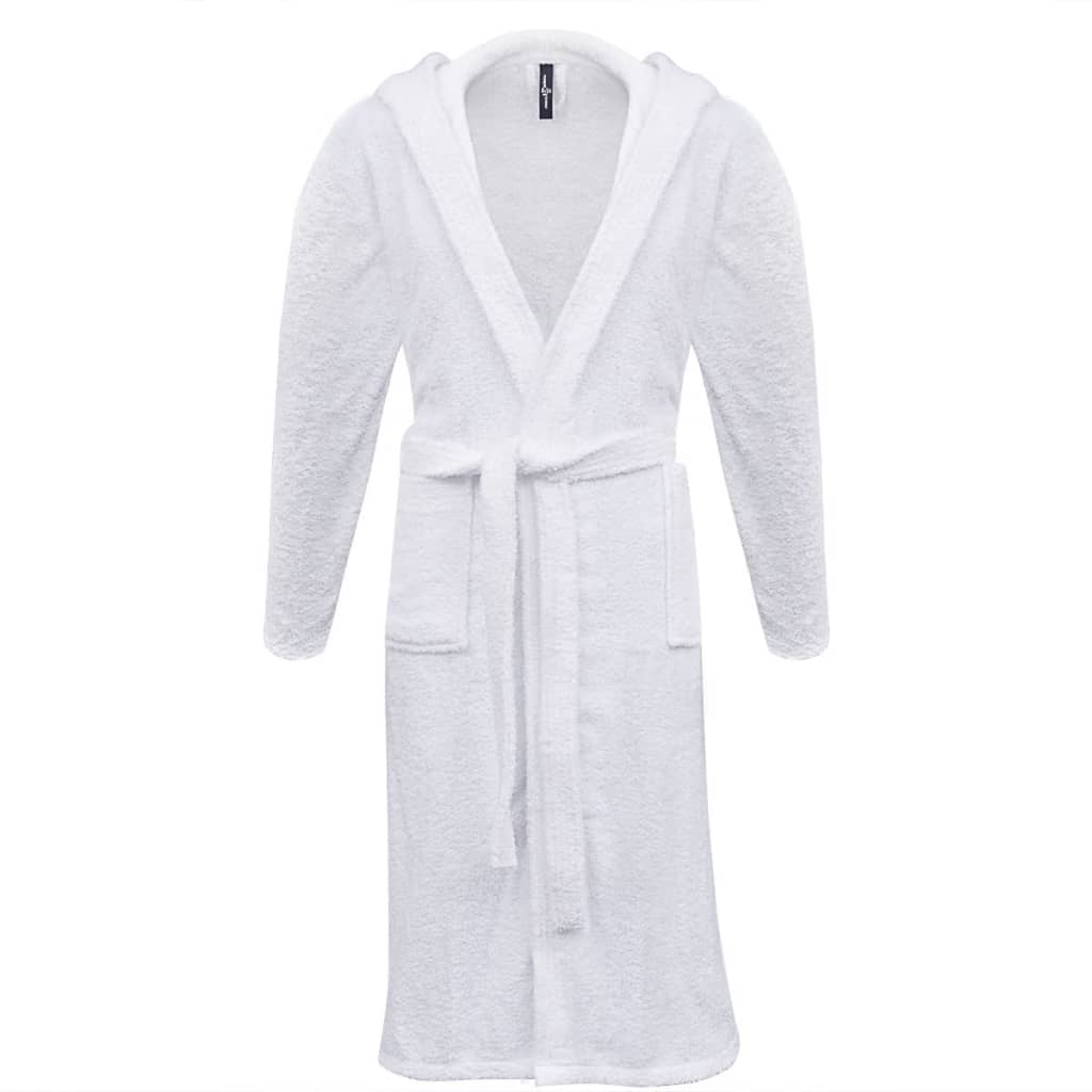 500 g/m² Badjas badstof wit unisex (maat M) 500 g/m² Badjas badstof wit unisex (maat M)