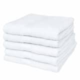 vidaXL Hotelske brisače za goste bombaž 400 gsm 30x30 cm bele