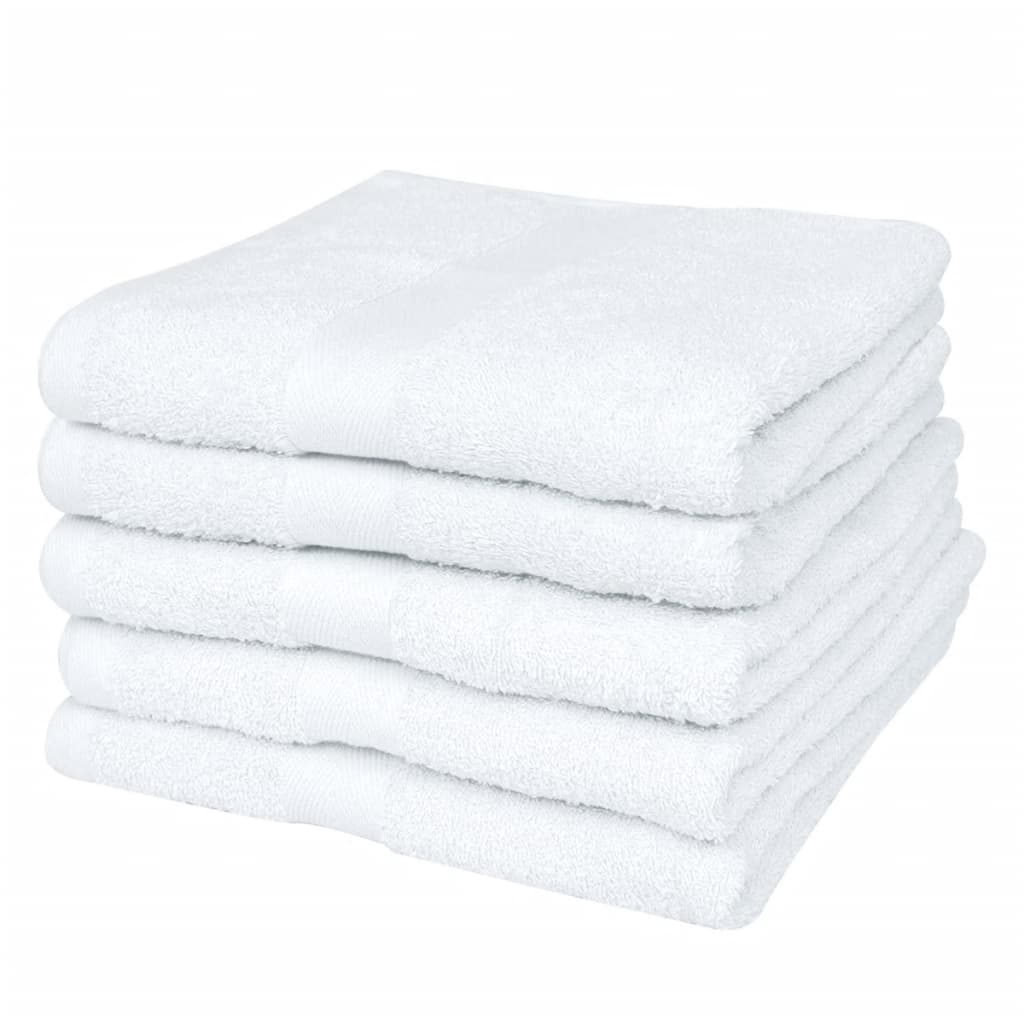 

vidaXL Hotel douchehanddoekenset 400 gsm 70x140 cm katoen wit 25-delig