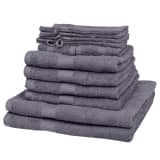 vidaXL Serviette pour maison 12 pcs Coton 500 gsm Anthracite