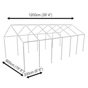 Ocelový rám pro 12 x 6 m party stan - obrázek 2