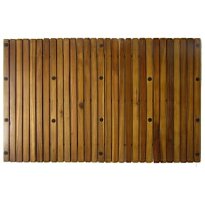 Koupelnová předložka 2 ks 80 x 50 cm akáciové dřevo - obrázek 4
