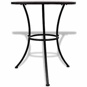 3dílný bistro set mozaikový keramický terakota - obrázek 3