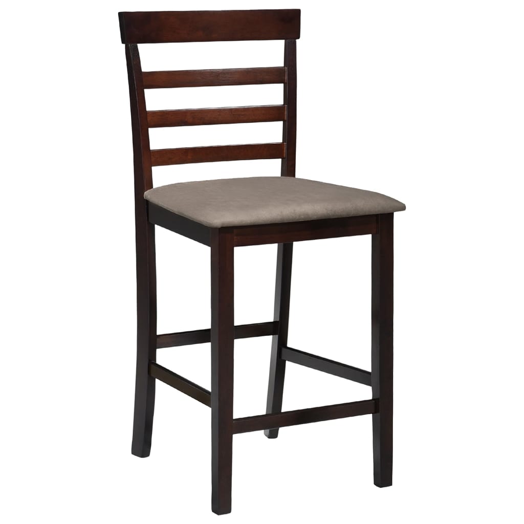 

vidaXL Barstoelen 2 st stof bruin