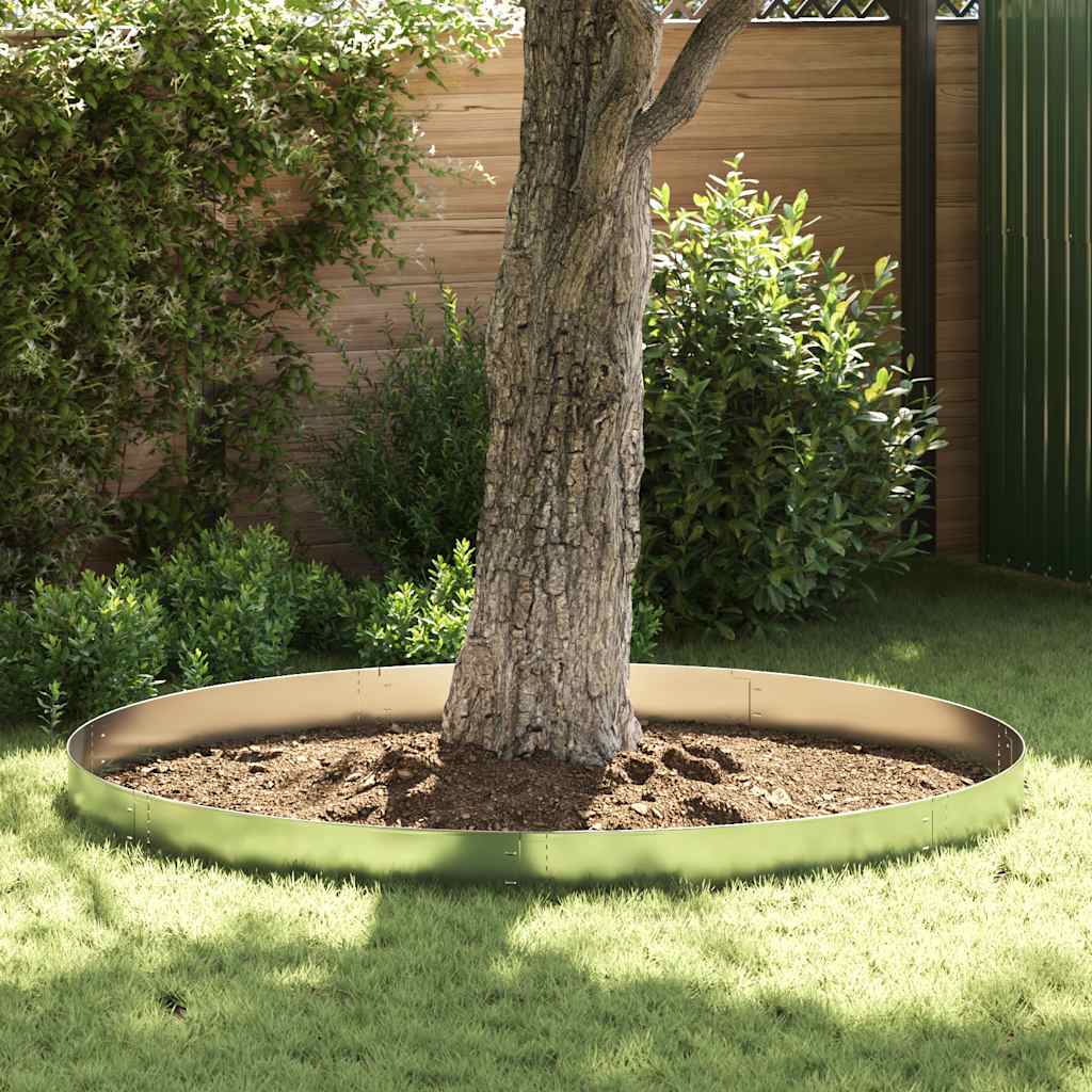 vidaXL Flexible Rasenkante 20-er Set Verzinkter Stahl 100x14 cm