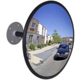 Convex Traffic Mirror Acrylic Black 12" Indoor