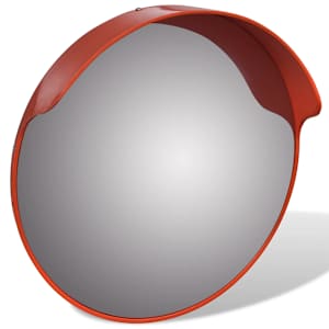 Dopravní vypouklé zrcadlo PC plast oranžové 45 cm venkovní - obrázek 4