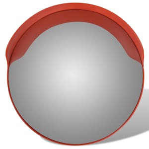 Dopravní vypouklé zrcadlo PC plast oranžové 60 cm venkovní - obrázek 2