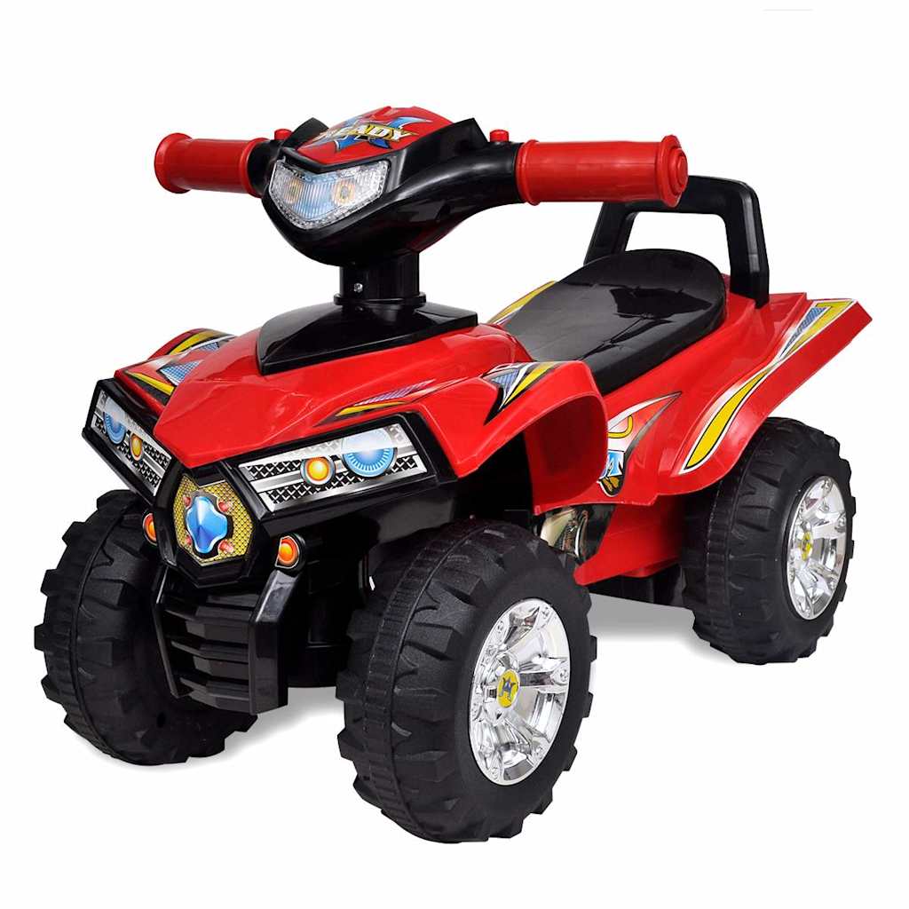 vidaXL 10070 Rotes Aufsitz-Quad für Kinder mit Sound und Licht