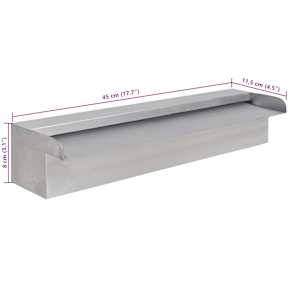 Obdélníková bazénová fontána nerezová ocel 45 cm - obrázek 6