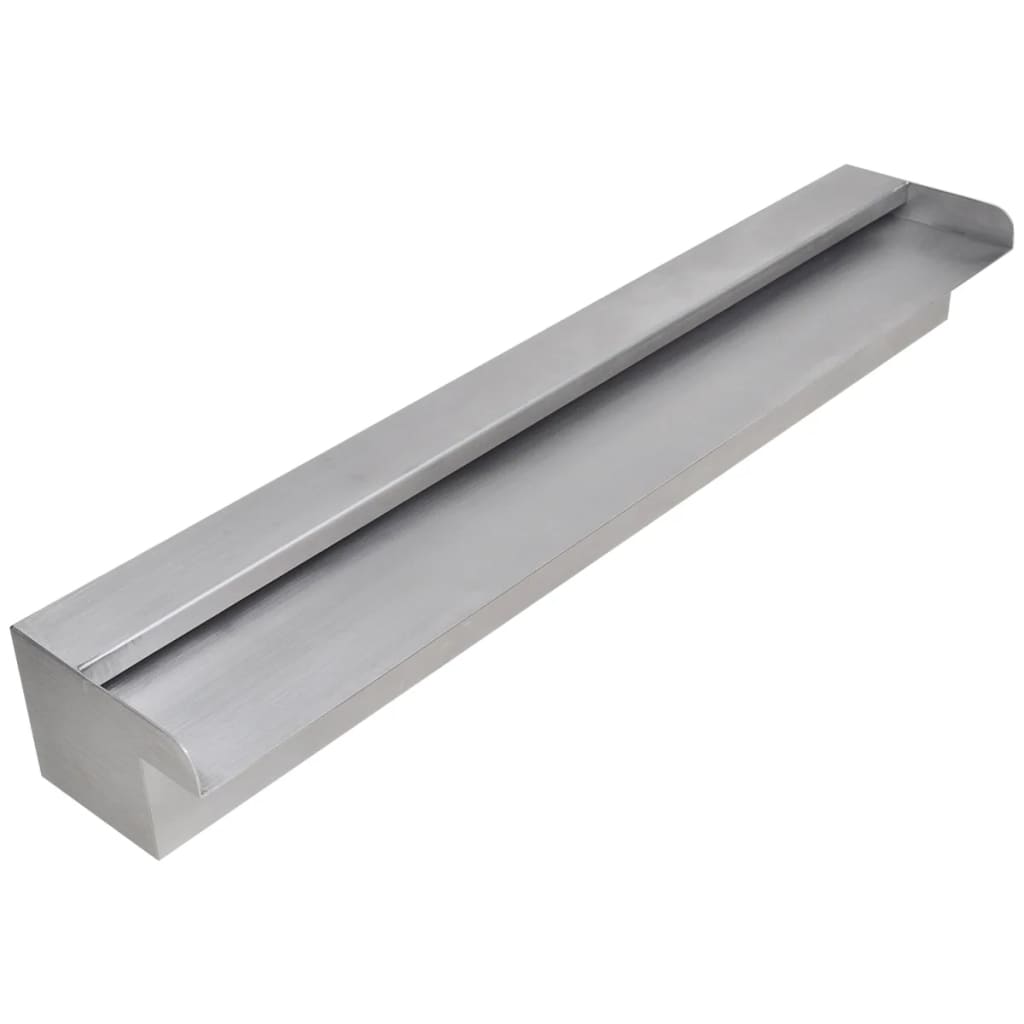 

Rectangular Waterfall Pool Fountain Stainless Steel 23.6"