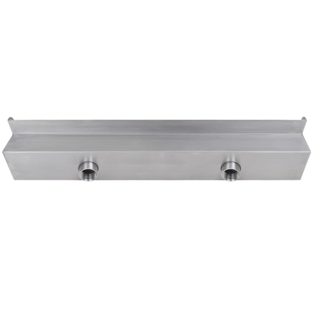 

vidaXL Zwembadwaterval rechthoekig 60 cm roestvrij staal