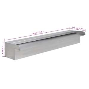 Obdélníková bazénová fontána nerezová ocel 60 cm - obrázek 7