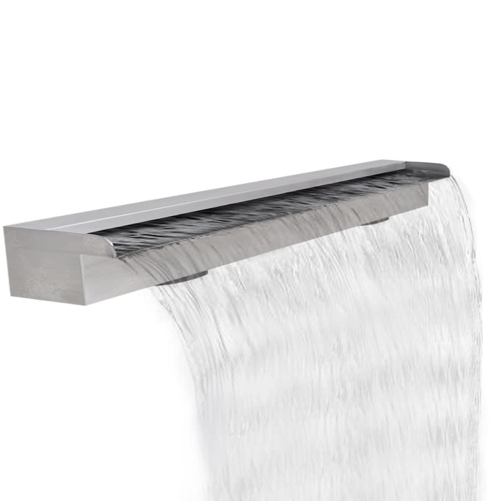 Waterfall Pool Fountain Spillway Waterfall Fountain Stainless Steel vidaXL vidaX