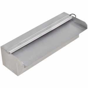 Obdélníková bazénová fontána s LED nerezová ocel 30 cm - obrázek 1