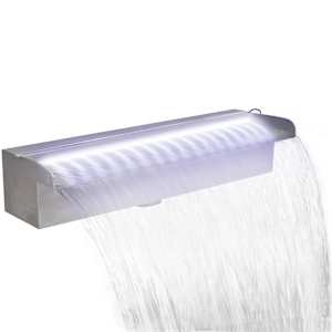 Obdélníková bazénová fontána s LED nerezová ocel 45 cm - obrázek 2