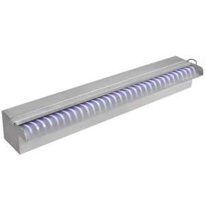 Obdélníková bazénová fontána s LED nerezová ocel 60 cm - obrázek 4