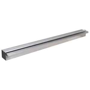 Pravokotna fontana za bazen LED slap nerjaveče jeklo 90 cm