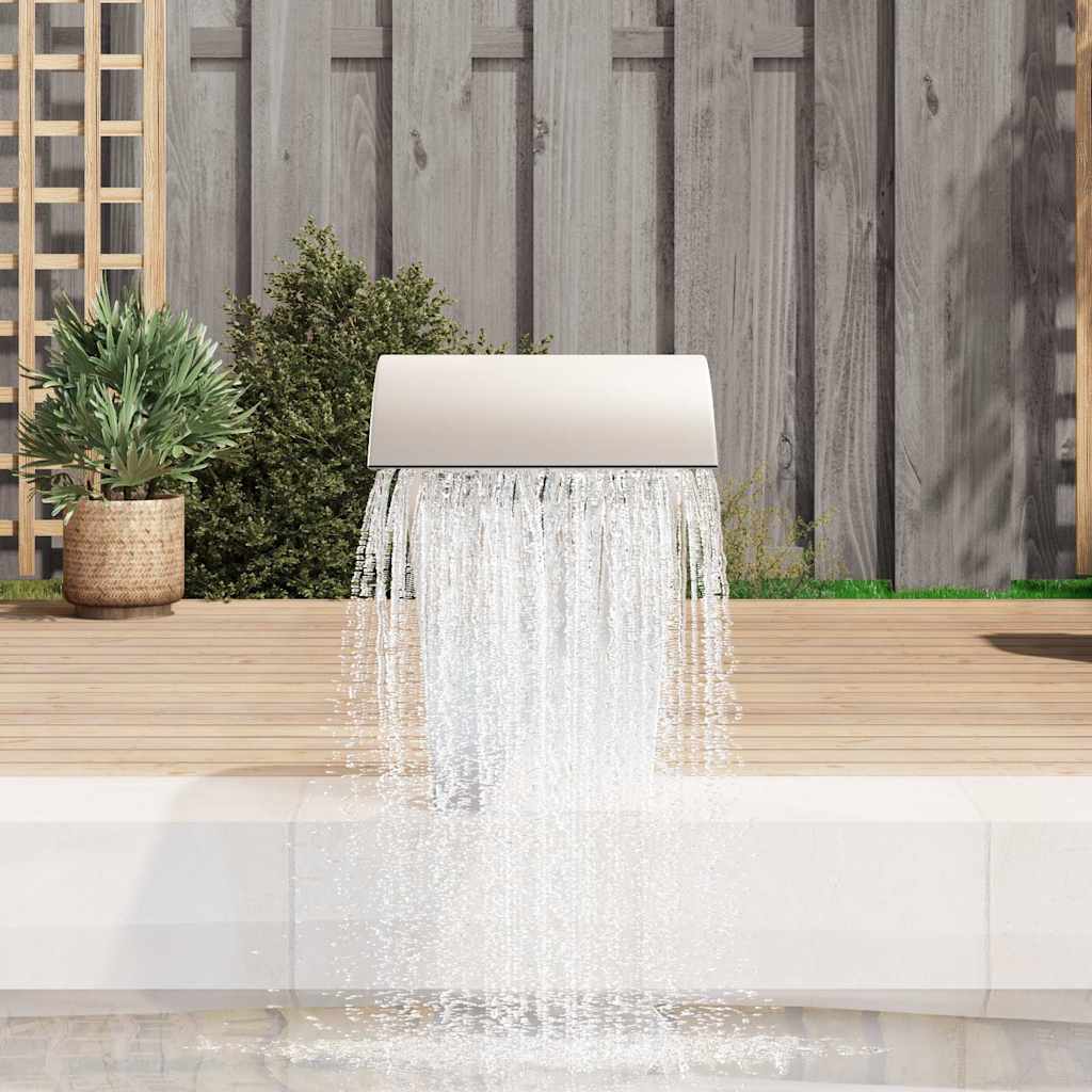 

vidaXL Zwembadwaterval 45x30x60 cm roestvrij staal